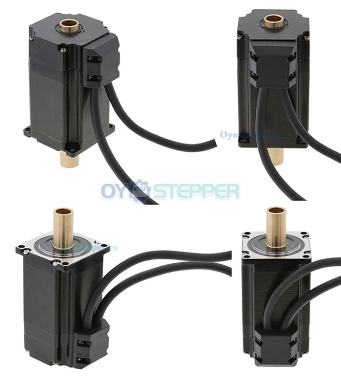 Oukeda Motor paso a paso Nema 23 bipolar eje hueco 1.8° 1.89Nm 4.2A 2.52V doble eje 57×57mm